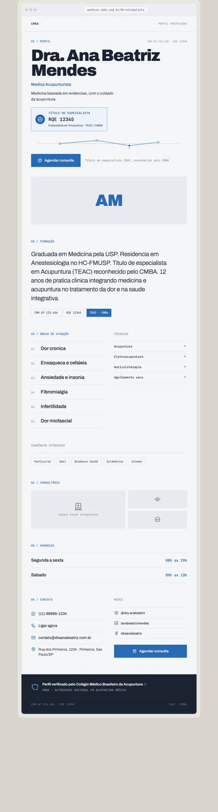 Prévia do modelo Minimalista